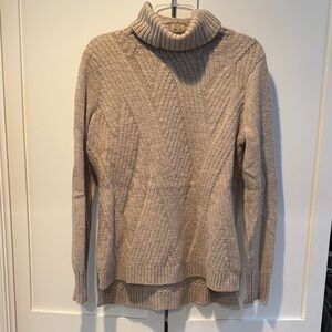 Vince Cozy Tan Turtleneck Sweater